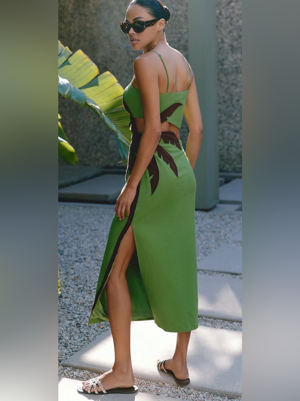 FARM Rio Palm Tree Midi Dress - Picture 4 of 12